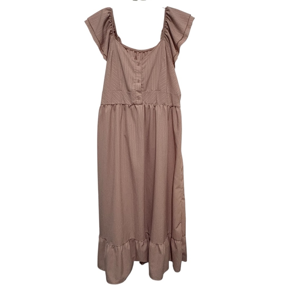 SHEIN Pink Sleeveless Maxi Dress